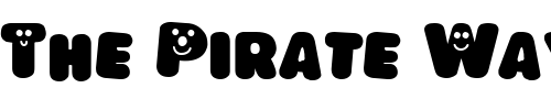 Font : LoKinderSchrift-Dunkel Custom Text : The Pirate Way Test your own text here Click to download or to view this font on a tshirt that can be custom printed in Bali