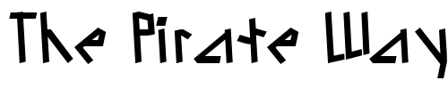 Font : LoblowSSK Custom Text : The Pirate Way Test your own text here Click to download or to view this font on a tshirt that can be custom printed in Bali