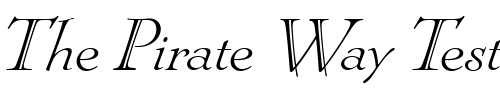 Font : Locarno-Italic-Plain Custom Text : The Pirate Way Test your own text here Click to download or to view this font on a tshirt that can be custom printed in Bali