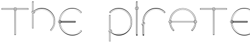 Font : Locus-Knots Custom Text : The Pirate Way Test your own text here Click to download or to view this font on a tshirt that can be custom printed in Bali