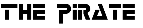 Font : Logash Custom Text : The Pirate Way Test your own text here Click to download or to view this font on a tshirt that can be custom printed in Bali