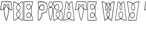 Font : LoopDeLoopHC Custom Text : The Pirate Way Test your own text here Click to download or to view this font on a tshirt that can be custom printed in Bali