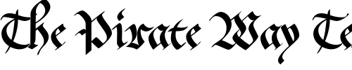Font : MA-GKursiv2-DB Custom Text : The Pirate Way Test your own text here Click to download or to view this font on a tshirt that can be custom printed in Bali