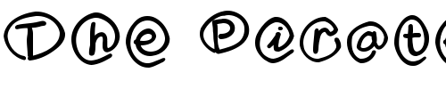 Font : MKlammerAffen-Medium Custom Text : The Pirate Way Test your own text here Click to download or to view this font on a tshirt that can be custom printed in Bali