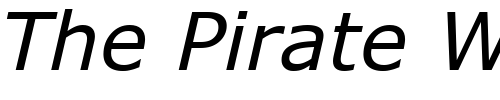 Font : MS-Reference-Sans-Serif-Italic Custom Text : The Pirate Way Test your own text here Click to download or to view this font on a tshirt that can be custom printed in Bali