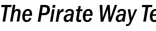 Font : MVGothicCond-BoldItalic Custom Text : The Pirate Way Test your own text here Click to download or to view this font on a tshirt that can be custom printed in Bali