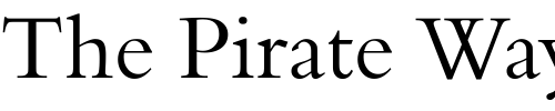 Font : MVOldstyle Custom Text : The Pirate Way Test your own text here Click to download or to view this font on a tshirt that can be custom printed in Bali