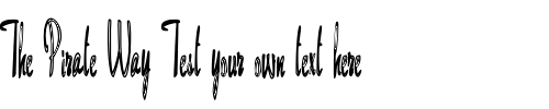 Font : MaidstoneScriptHC Custom Text : The Pirate Way Test your own text here Click to download or to view this font on a tshirt that can be custom printed in Bali