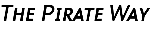 Font : MalcomExpertItalic Custom Text : The Pirate Way Test your own text here Click to download or to view this font on a tshirt that can be custom printed in Bali