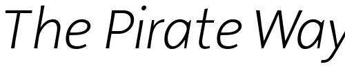 Font : MalcomLightItalic Custom Text : The Pirate Way Test your own text here Click to download or to view this font on a tshirt that can be custom printed in Bali