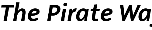 Font : MalcomMediumItalic Custom Text : The Pirate Way Test your own text here Click to download or to view this font on a tshirt that can be custom printed in Bali