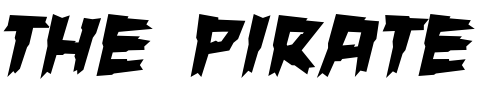 Font : ManEater-BB-Bold Custom Text : The Pirate Way Test your own text here Click to download or to view this font on a tshirt that can be custom printed in Bali