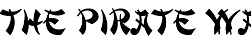 Font : Mandarin_Becker Custom Text : The Pirate Way Test your own text here Click to download or to view this font on a tshirt that can be custom printed in Bali