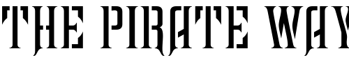 Font : MandataCapsSSK Custom Text : The Pirate Way Test your own text here Click to download or to view this font on a tshirt that can be custom printed in Bali