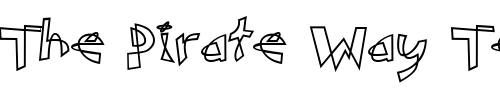 Font : Manipulator-Standard Custom Text : The Pirate Way Test your own text here Click to download or to view this font on a tshirt that can be custom printed in Bali