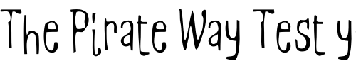 Font : Manosk-Second Custom Text : The Pirate Way Test your own text here Click to download or to view this font on a tshirt that can be custom printed in Bali