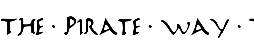 Font : Marathon-II Custom Text : The Pirate Way Test your own text here Click to download or to view this font on a tshirt that can be custom printed in Bali