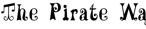 Font : MardiGras-Regular Custom Text : The Pirate Way Test your own text here Click to download or to view this font on a tshirt that can be custom printed in Bali