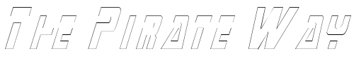 Font : MarinerCondensedOutline Custom Text : The Pirate Way Test your own text here Click to download or to view this font on a tshirt that can be custom printed in Bali
