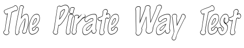 Font : Marker-Hollow-Condensed-Italic Custom Text : The Pirate Way Test your own text here Click to download or to view this font on a tshirt that can be custom printed in Bali