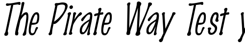 Font : MarkerBoardLightSSK-Italic Custom Text : The Pirate Way Test your own text here Click to download or to view this font on a tshirt that can be custom printed in Bali