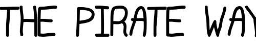 Font : Markerz Custom Text : The Pirate Way Test your own text here Click to download or to view this font on a tshirt that can be custom printed in Bali