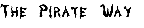 Font : Marsh-Gas Custom Text : The Pirate Way Test your own text here Click to download or to view this font on a tshirt that can be custom printed in Bali