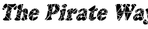 Font : Marshmallow-Cracked-Condensed-Italic Custom Text : The Pirate Way Test your own text here Click to download or to view this font on a tshirt that can be custom printed in Bali