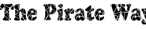 Font : Marshmallow-Cracked-Condensed-Normal Custom Text : The Pirate Way Test your own text here Click to download or to view this font on a tshirt that can be custom printed in Bali