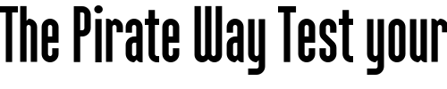 Font : MartenCyrG-Grotesque Custom Text : The Pirate Way Test your own text here Click to download or to view this font on a tshirt that can be custom printed in Bali
