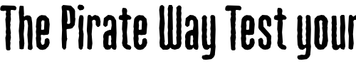 Font : MartenCyrG-Rough Custom Text : The Pirate Way Test your own text here Click to download or to view this font on a tshirt that can be custom printed in Bali