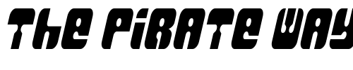 Font : MassiveRetaliation Custom Text : The Pirate Way Test your own text here Click to download or to view this font on a tshirt that can be custom printed in Bali