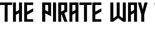 Font : Mastodon-Bold Custom Text : The Pirate Way Test your own text here Click to download or to view this font on a tshirt that can be custom printed in Bali