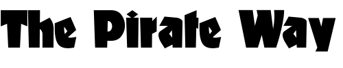 Font : Materhorn Custom Text : The Pirate Way Test your own text here Click to download or to view this font on a tshirt that can be custom printed in Bali