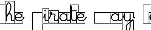 Font : Maternellecolor-cursive-case Custom Text : The Pirate Way Test your own text here Click to download or to view this font on a tshirt that can be custom printed in Bali