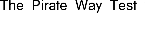 Font : MathHigh-Becker Custom Text : The Pirate Way Test your own text here Click to download or to view this font on a tshirt that can be custom printed in Bali