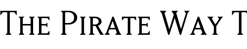 Font : MatrixBookSmallCaps Custom Text : The Pirate Way Test your own text here Click to download or to view this font on a tshirt that can be custom printed in Bali