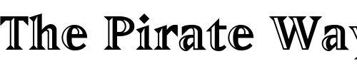 Font : MatrixInline-ExtraBold Custom Text : The Pirate Way Test your own text here Click to download or to view this font on a tshirt that can be custom printed in Bali