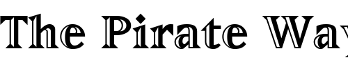 Font : MatrixInlineExtraBoldOldstyle-Bold Custom Text : The Pirate Way Test your own text here Click to download or to view this font on a tshirt that can be custom printed in Bali