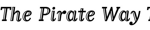 Font : MatrixInlineScript Custom Text : The Pirate Way Test your own text here Click to download or to view this font on a tshirt that can be custom printed in Bali