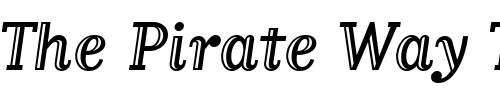 Font : MatrixInlineScriptOldstyle-Regular Custom Text : The Pirate Way Test your own text here Click to download or to view this font on a tshirt that can be custom printed in Bali