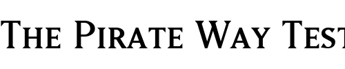 Font : MatrixRegularSmallCaps Custom Text : The Pirate Way Test your own text here Click to download or to view this font on a tshirt that can be custom printed in Bali
