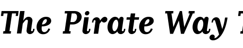 Font : MatrixScript-Bold Custom Text : The Pirate Way Test your own text here Click to download or to view this font on a tshirt that can be custom printed in Bali