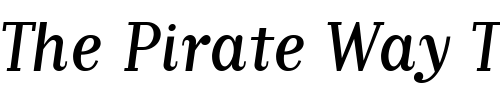 Font : MatrixScriptRegularOldstyle Custom Text : The Pirate Way Test your own text here Click to download or to view this font on a tshirt that can be custom printed in Bali