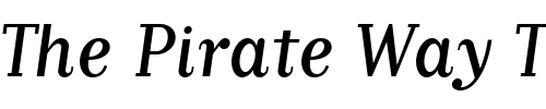 Font : MatrixScriptRegularOldstyle-Regular Custom Text : The Pirate Way Test your own text here Click to download or to view this font on a tshirt that can be custom printed in Bali