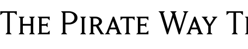 Font : MatrixSmallCaps-Book Custom Text : The Pirate Way Test your own text here Click to download or to view this font on a tshirt that can be custom printed in Bali