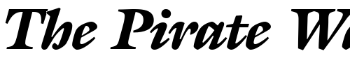 Font : MatthewBlack-RegularItalic Custom Text : The Pirate Way Test your own text here Click to download or to view this font on a tshirt that can be custom printed in Bali