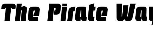Font : MaxBecker-Heavy-Italic Custom Text : The Pirate Way Test your own text here Click to download or to view this font on a tshirt that can be custom printed in Bali