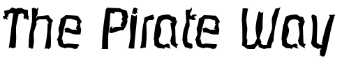Font : MaxBeckerRandom-Italic Custom Text : The Pirate Way Test your own text here Click to download or to view this font on a tshirt that can be custom printed in Bali