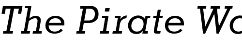 Font : Memphis-MediumItalic Custom Text : The Pirate Way Test your own text here Click to download or to view this font on a tshirt that can be custom printed in Bali